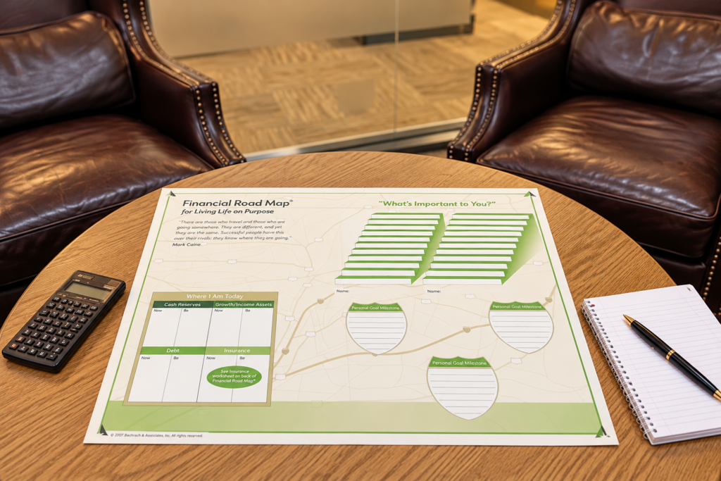 Financial Road Map meeting at Catalano Financial in The Woodlands, Texas